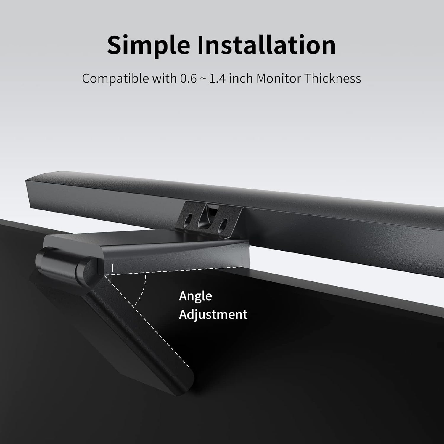 Barra de luz para monitor de computadora, lámpara de monitor de pantalla para cuidado de los ojos, lámpara de escritorio con detección de movimiento