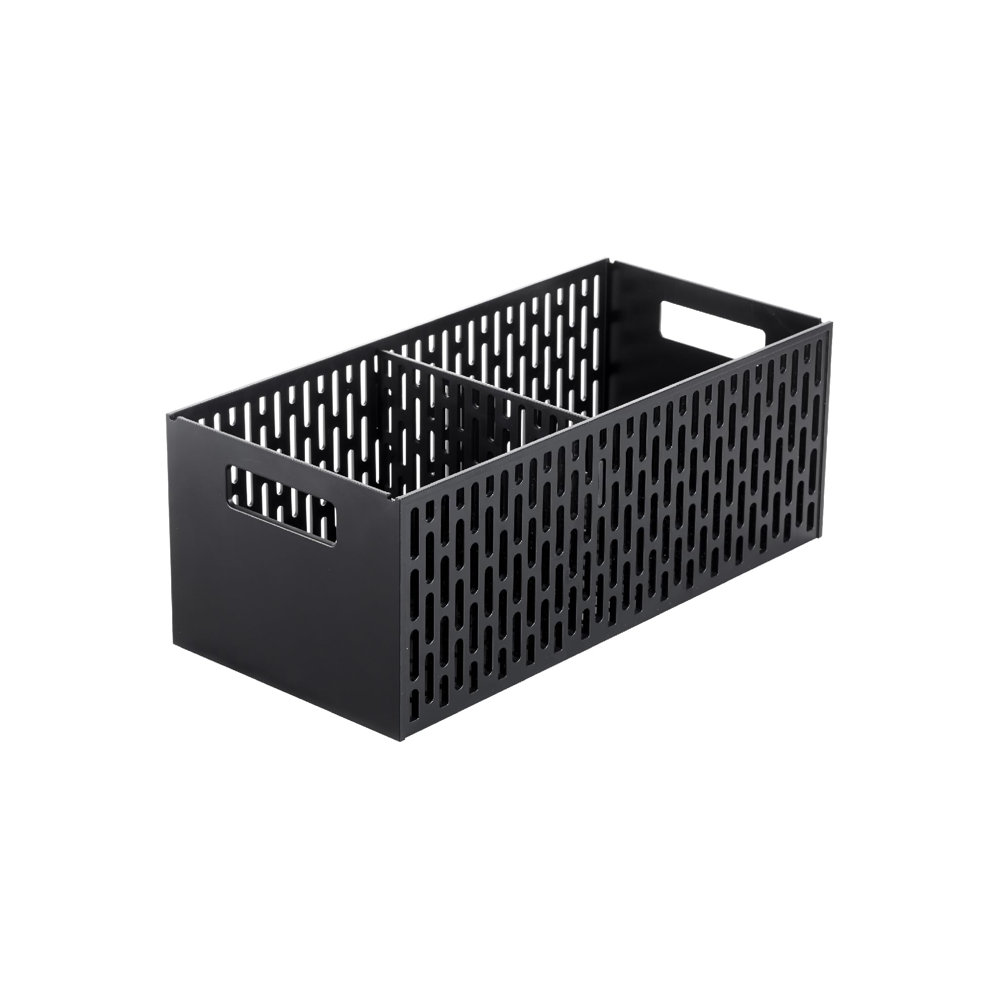 YAMAZAKI 5021 TOWER Cesto di verdure, nero, Resina ABS, design minimalista, 15,3 x 32 x 12,2 cm (LxPxA)