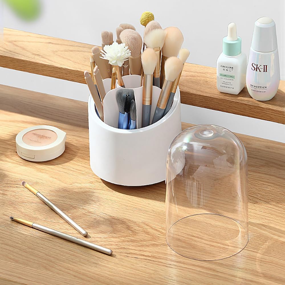 FABSKIN Makeup Organizer Stand | 360° Rotating Makeup Brush Holder | Make Up Organiser | Cosmetic Organizer Shelf - Image 6 thumbnail