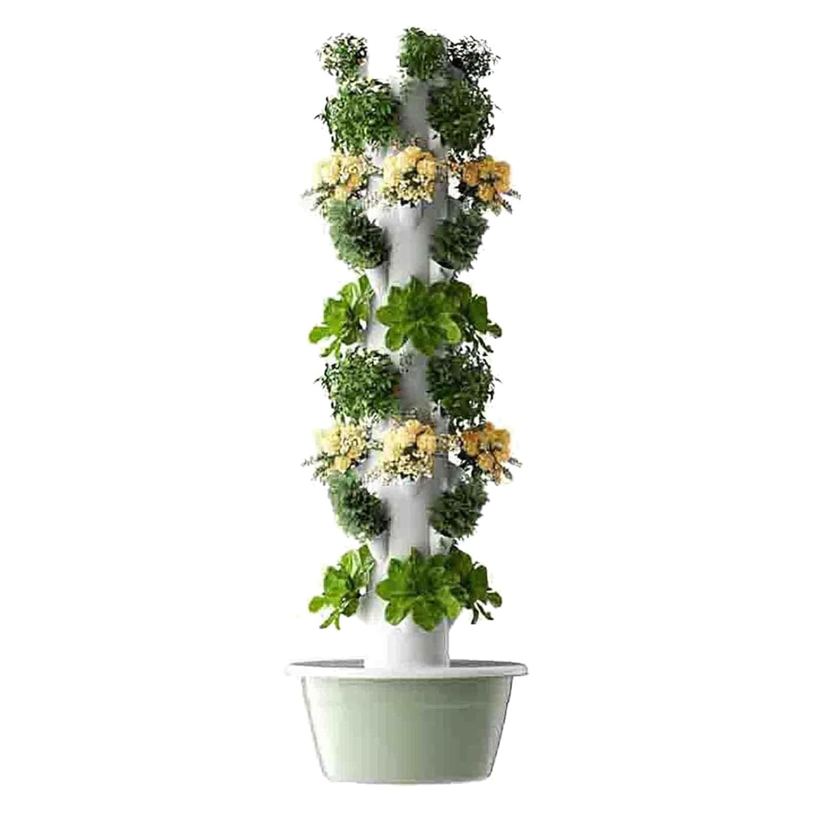 Système de culture hydroponique – Tour verticale pour culture de légumes sans terre, idéal pour les herbes, les fruits et les légumes d'intérieur