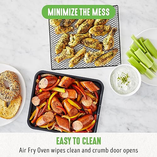 GreenLife Countertop Stainless Steel Toaster Oven Air Fryer, PFASFree