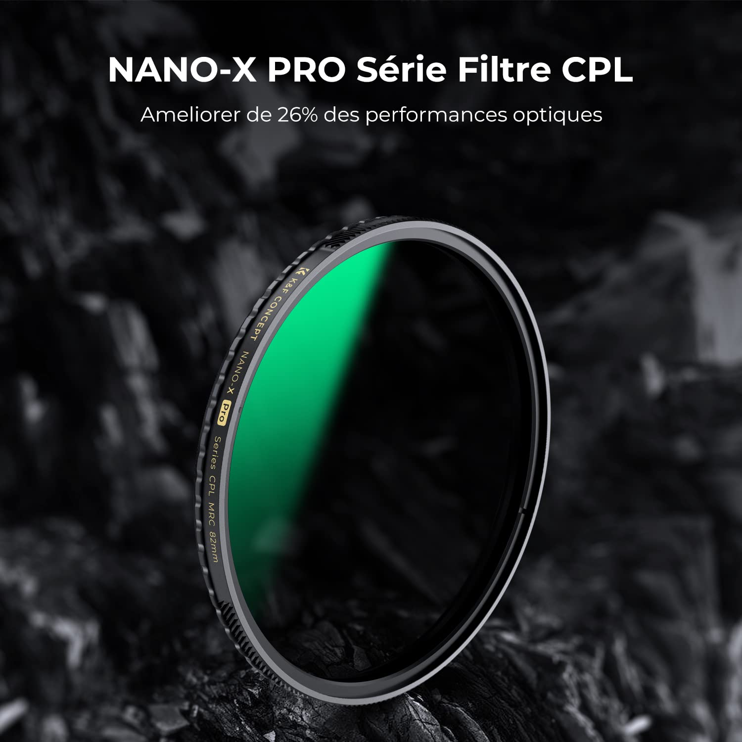 K&F CONCEPT Filtre Polarisant 95mm Cuivre Nano-X Pro