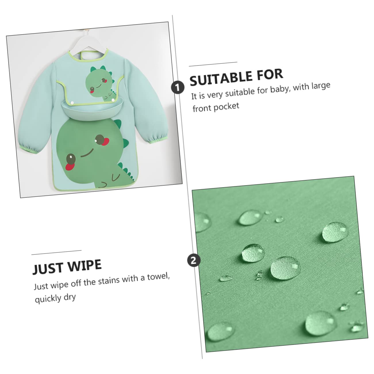 TOYANDONA 3stücke Praktische Wasserdichte Malschürze Für Kleinkinder Niedliches Essenslätzchen Für Unbeschwertes Geeignet Für Jungen Und Mädchen Für Malen Und Essenspaß