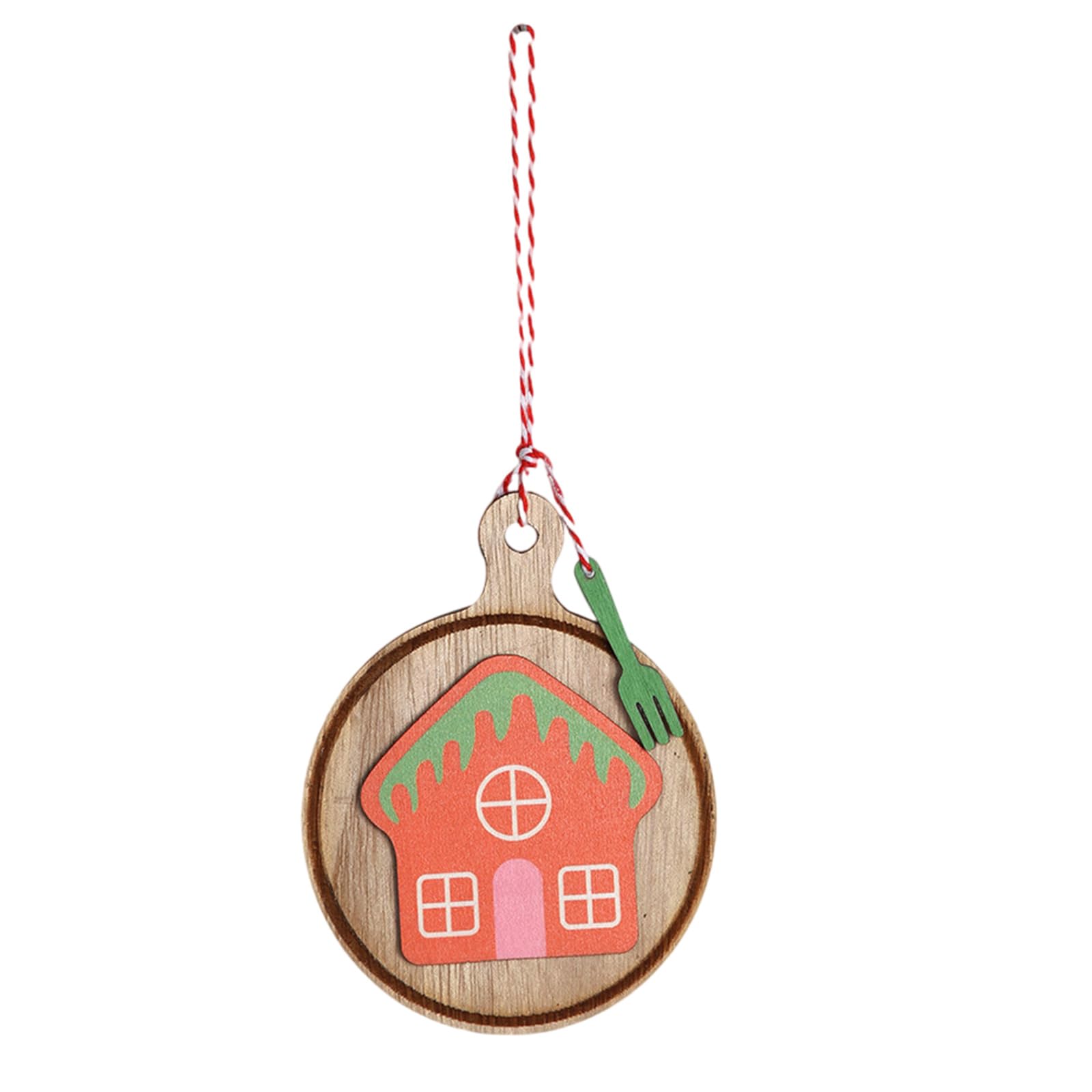 Tsophreniq Handcrafted Wooden Holiday Cookie Decorations Safe for Kids Pet Paint Efficient Christmas Ornament User Friendly Christmas Wooden Ornament