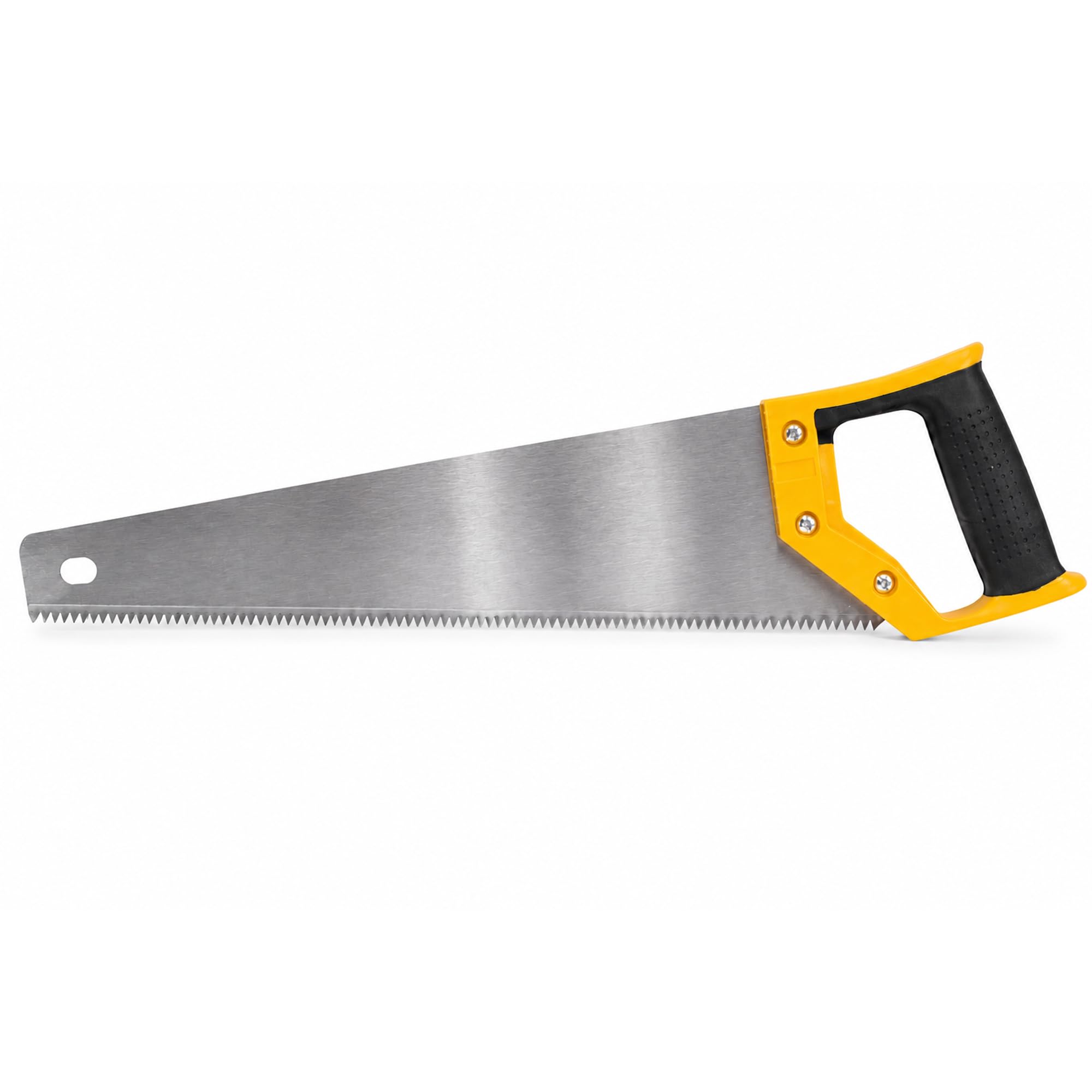 16” Hand Saw with Soft Grip Handle & Blade Guard – 400mm Steel Blade Woodworking Saw for DIY & General Cutting
