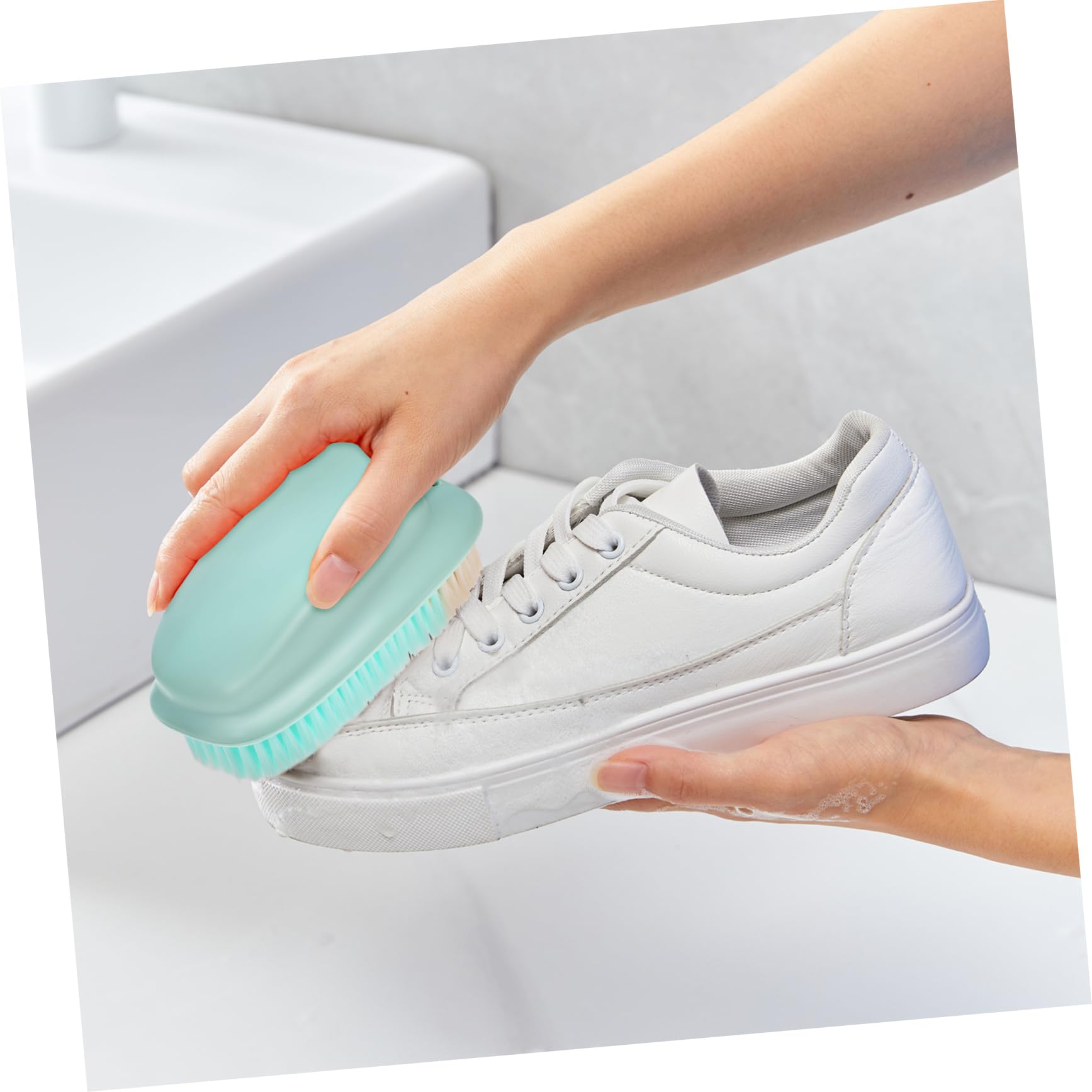VALICLUD 3juegos Cepillos De Limpieza Multiusos Cepillo De Zapato Mango y Acceso Fácil Manchas Difíciles Eficacia La Limpieza y Agarre Ergonómico para Ropa y Calzado