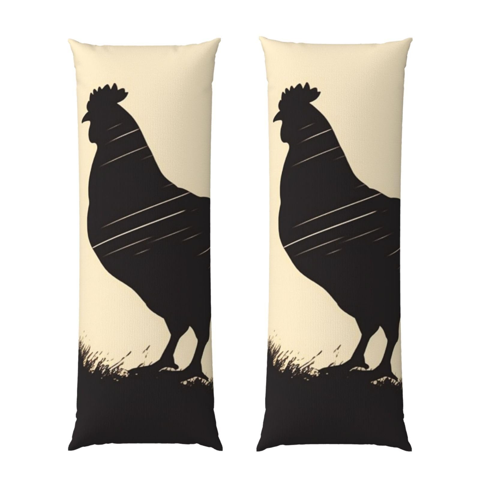 Housse de coussin longue anti-inconfort avec fermeture éclair pour apaiser les tensions au lit