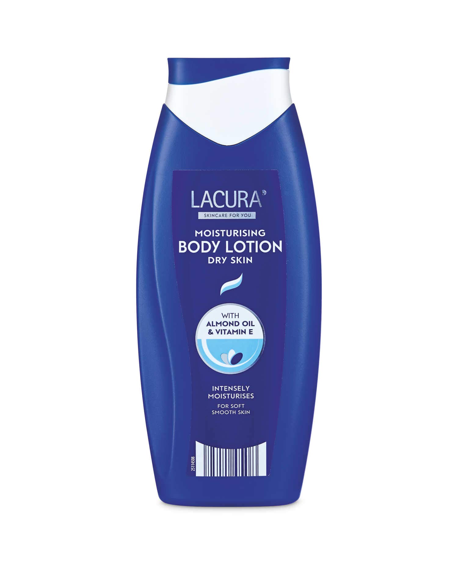 Buy Lacura Moisturising Body Lotion for Dry Skin With Almond Oil and Vitamin E 4 x 500ml