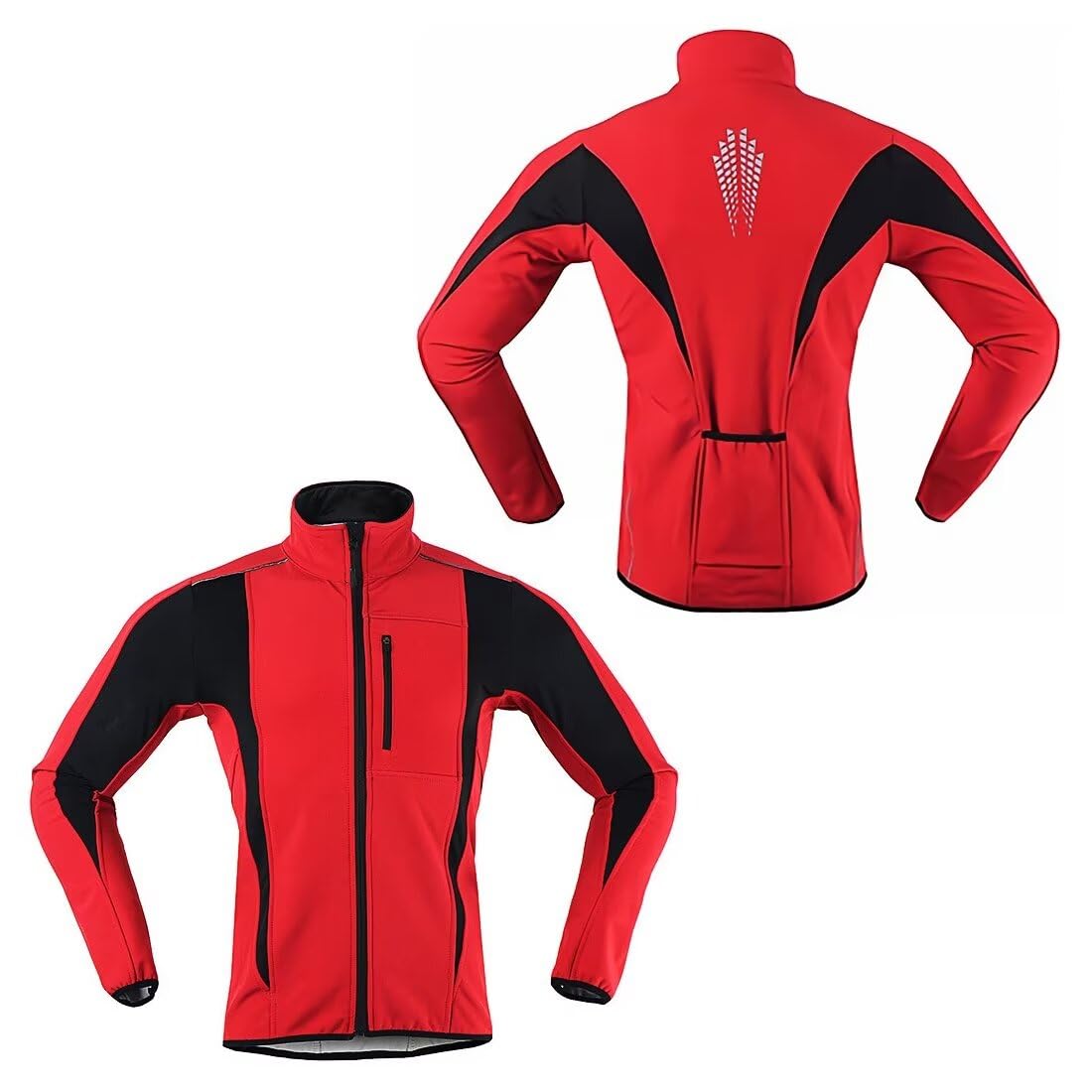 Veste Cycliste Femme Hiver Thermique Veste Polaire Femme Chaude Veste de Velo Chaud Veste Running Veste VTT Softshell Réfléchissante Coupe Vent Imperméable