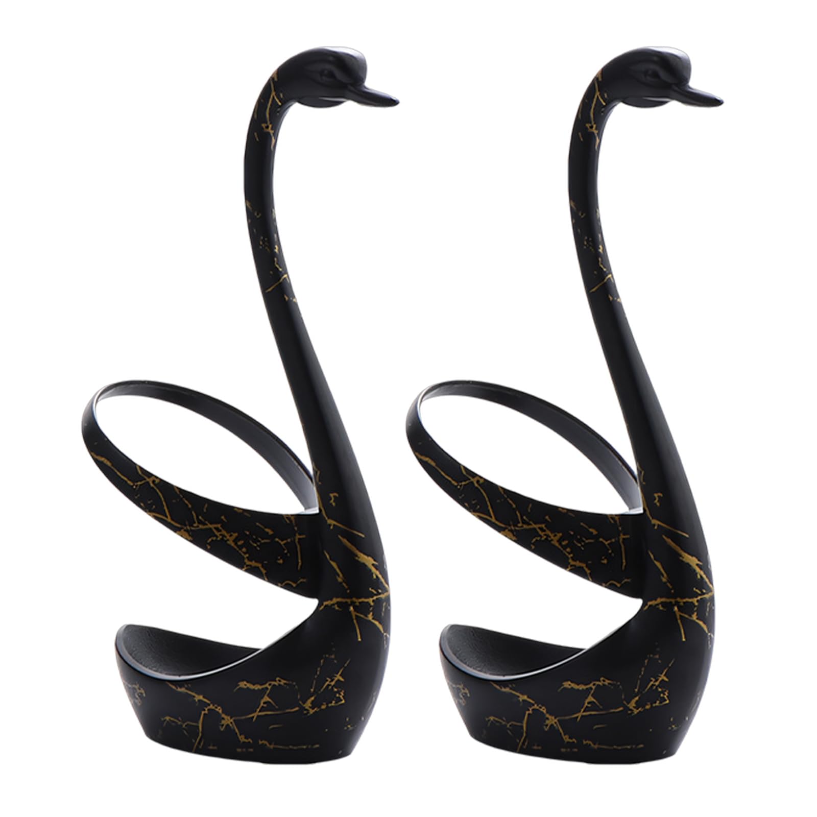 ZBIianxer Swanning Shape Tableware Holder Stainless Steel Spoon and Fork Stand Organiser for Dinner Table Cutlery Holder Hygienic Rustless Stand