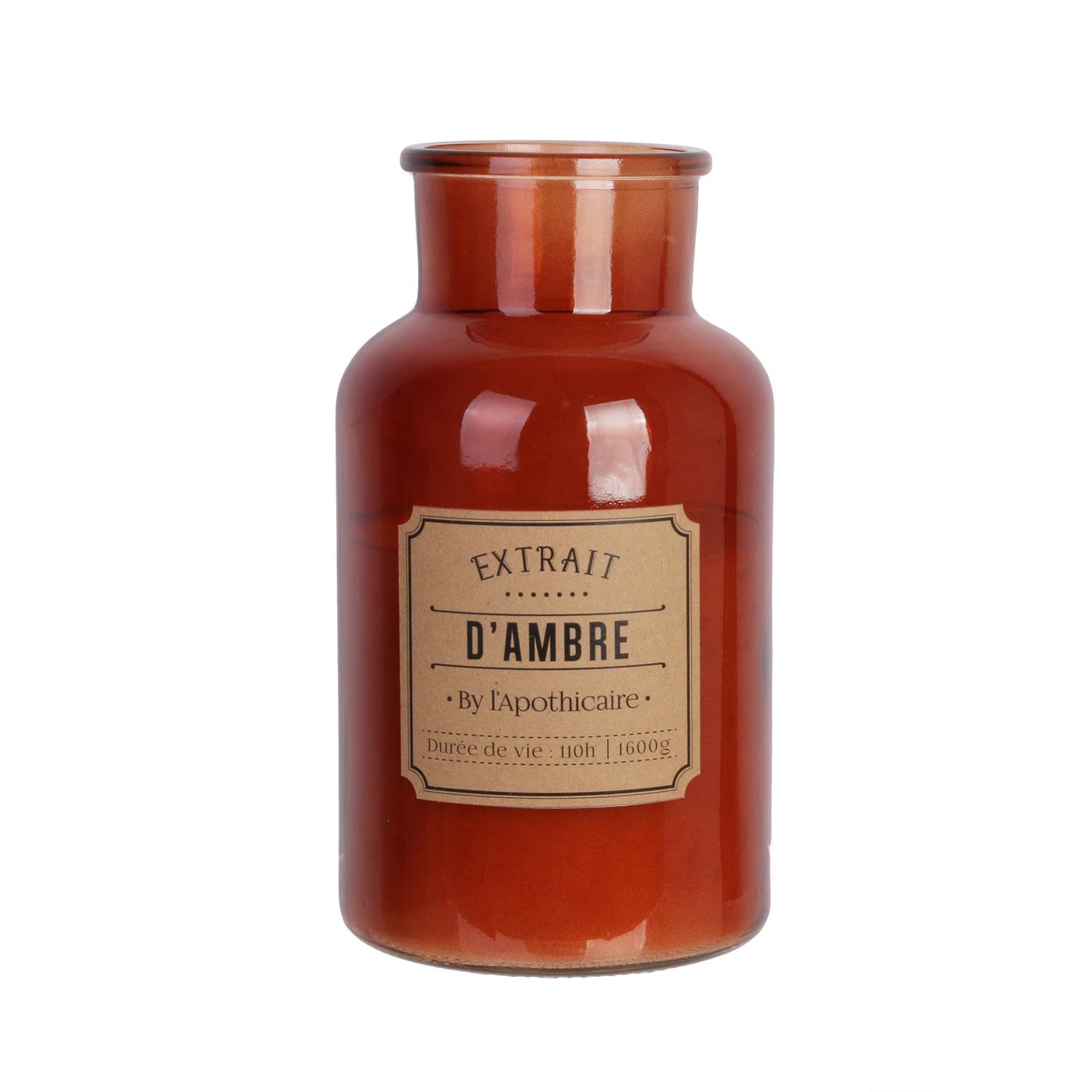 Extra Große Apotheker Duftkerzen – 1 Stück – Amber Duft – Vintage Glas im Apothekerstil – Aromakerzen Geschenkset im Retro Design – Luxus Geschenkidee für Frauen & Männer - Dunkelrosa