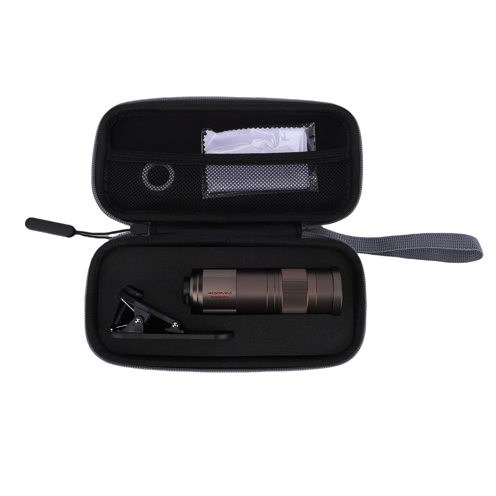 Jiawu Teleobiettivo, Kit Obiettivo Fotocamera per Telefono Stretto/panoramico da 400 Mm, Obiettivo Macro con, Adatto per la Maggior Parte della Fotografia di Smartphone