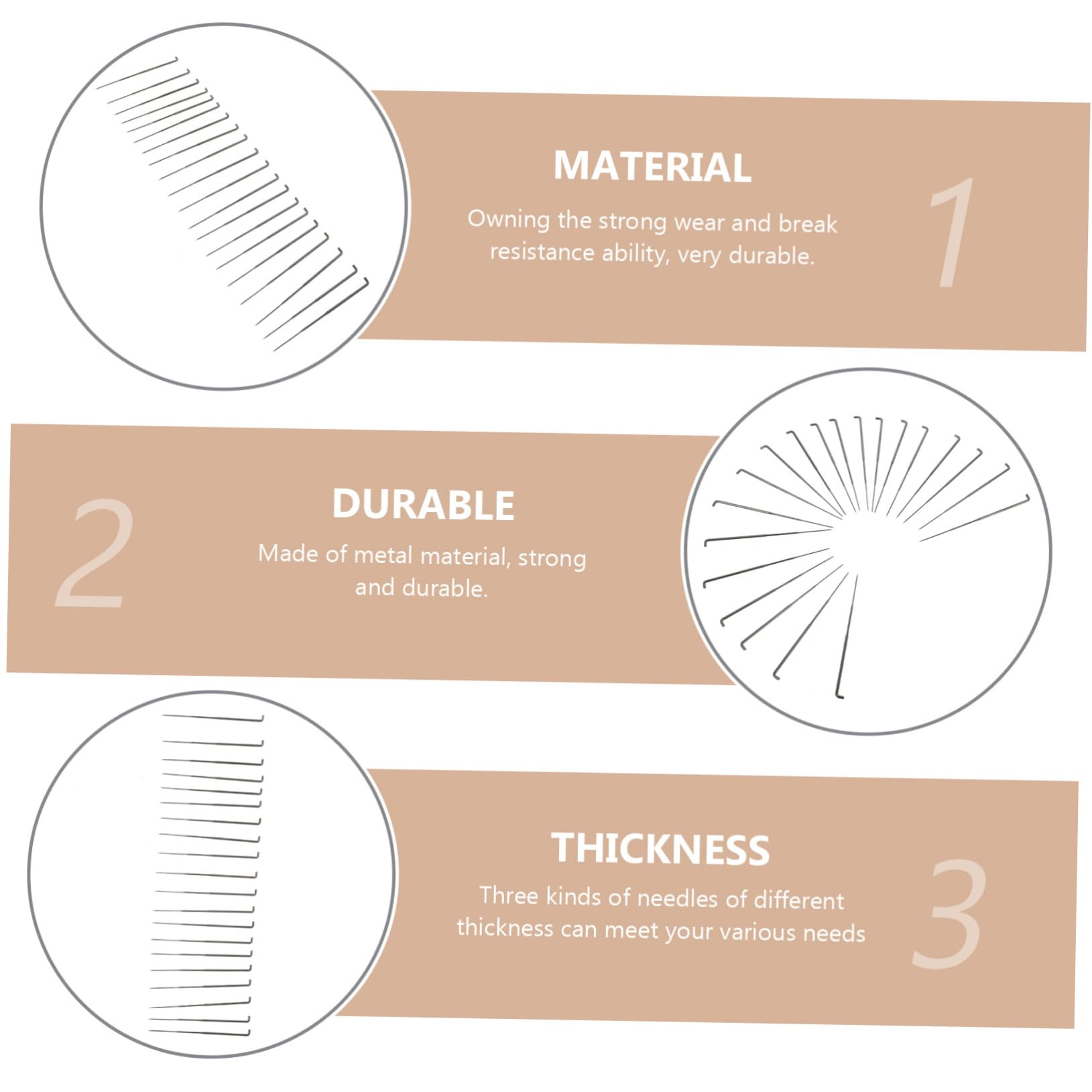 NUOBESTY 3sets Aghi Per Infeltrimento Della Lana Di Strumenti Per Fai Te Con Base Per Progetti Creativi Di Infeltrimento e Artigianato Sicuri e Resistenti