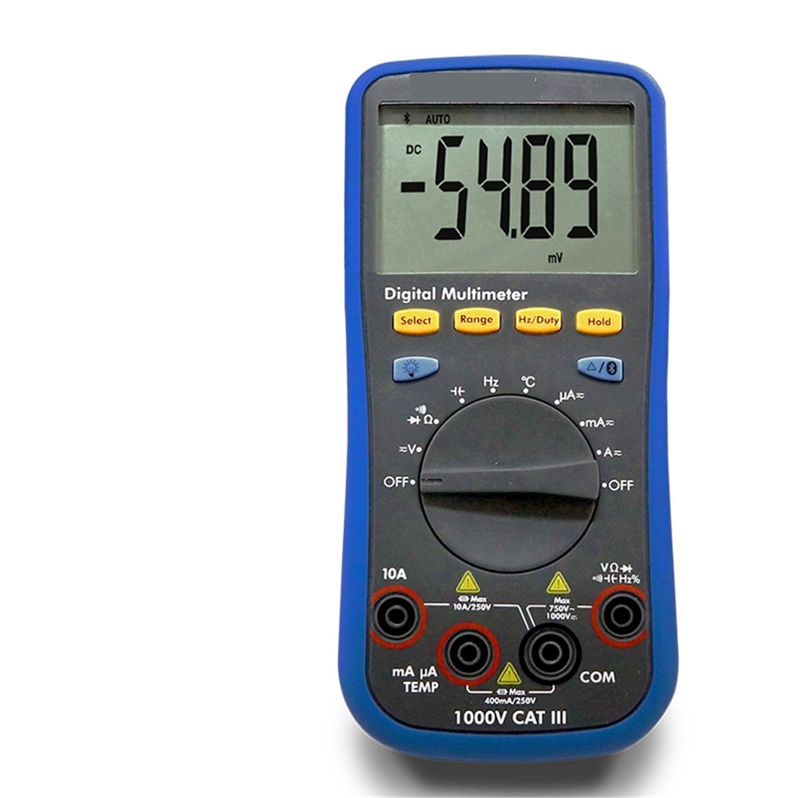 Multimetro Digital, Multímetro digital multifuncional 3 en 1, registrador de datos, multímetro y medidor de temperatura con Bluetooth y extracto de voz.