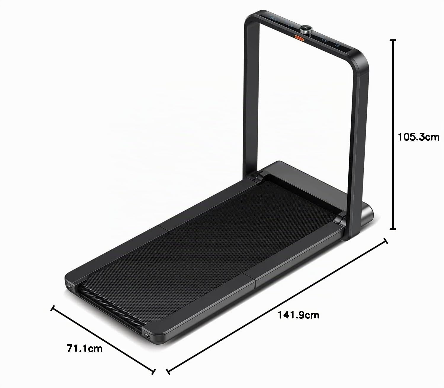 WalkingPad X21 Tapis Roulant Elettrico Pieghevole, Doppio Pieghevole, 12 km/h, Display LED Multifunzione, Salvaspazio, Nessun Montaggio Richiesto, Ruote