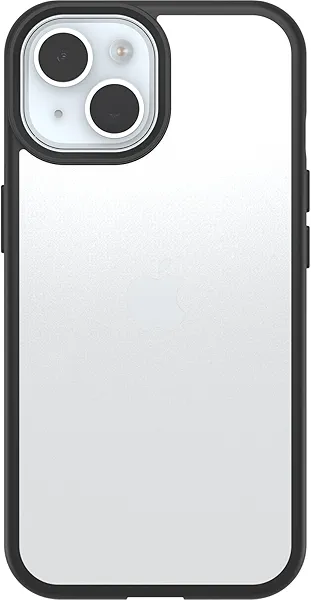 OtterBox iPhone 16e & iPhone 16e & 15 Prefix Series Case - Black Crystal, Ultra-Thin, Pocket-Friendly, Raised Edges Protect Camera & Screen, Wireless Charging Compatible