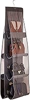 Vista 27 de AARAINBOW 1 Pack Hanging Handbag Purse Organizer for Closet, Hand Bag Organizer Holder 8 Pockets, Space Saving Wardrobe Purse Storage Organizer for
