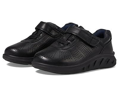 Johnston & Murphy Kids Activate U Throat (Big Kid/Toddler/Little Kid) (Black Full Grain) Boys Shoes