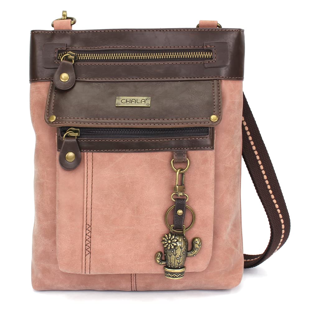 CHALA Patch Cross-Body Women Handbag, Canvas Messenger Bag Olive, Metal Charming Cross - Oliv, Medium — view 93