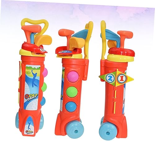 Miniatura 6 de BESPORTBLE Práctica de golf para padres para jugar en interiores y exteriores, incluye bolas, clubes, banderas seguras para niños, regalo de