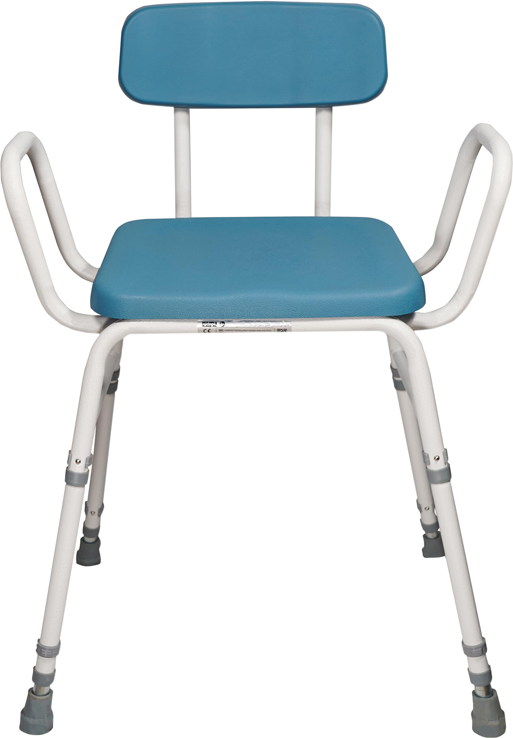 Aidapt Taburete Multiusos para posarse. Configuración 4 en 1, cómodo Asiento y Respaldo Acolchados, Altura Ajustable, Montaje de Pasador de Empuje, se envía en Embalaje Plano, no Necesita