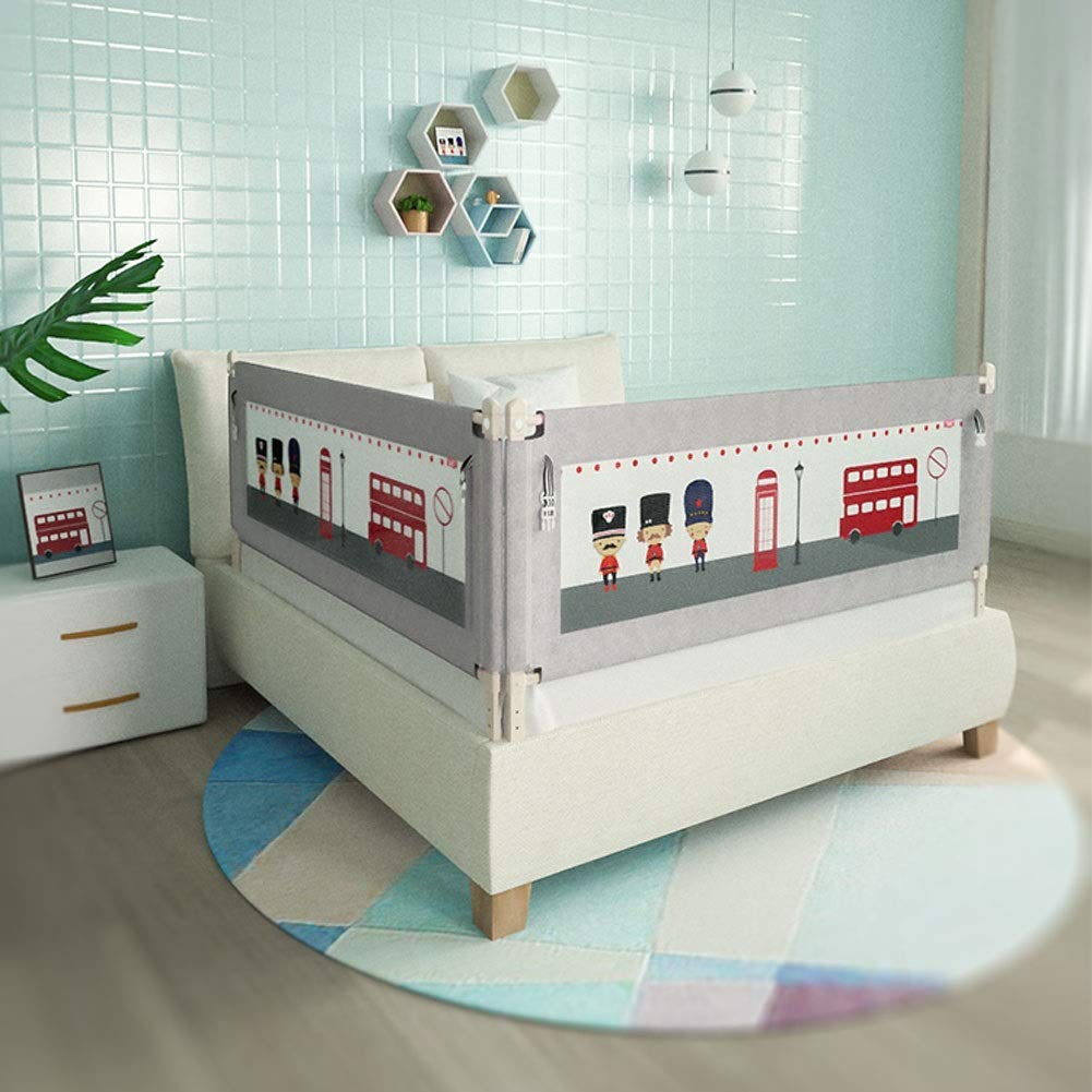 Parque Infantil para Bebés Valla para Bebés, Rieles para Camas Rieles para Camas para Niños Barandilla para Cama Valla De Seguridad Elevador (Tamaño: Estilo A-1.8M)