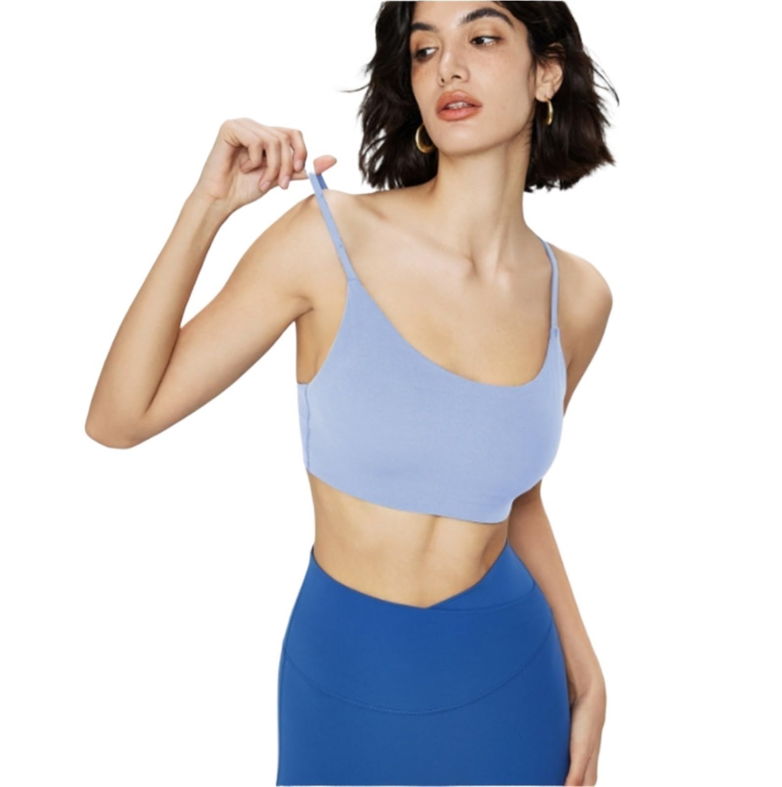 Sujetador Deportivo Mujer Sujetador Deportivo De Yoga Con Copa Extraíble Y Sin Aros Con Espalda Cruzada Y Soporte Medio For Mujer Sujetador Gimnasio(A,M)
