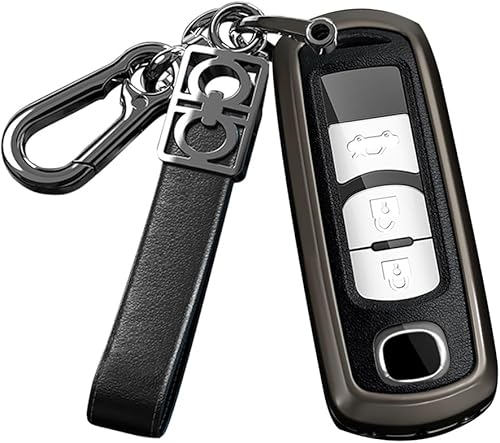 Miniatura 10 de ontto 234 Botones de la Llave del Coche Caso Inteligente Cubierta Llave Ajuste Para Mazda 2 3 5 6 8, Marrón