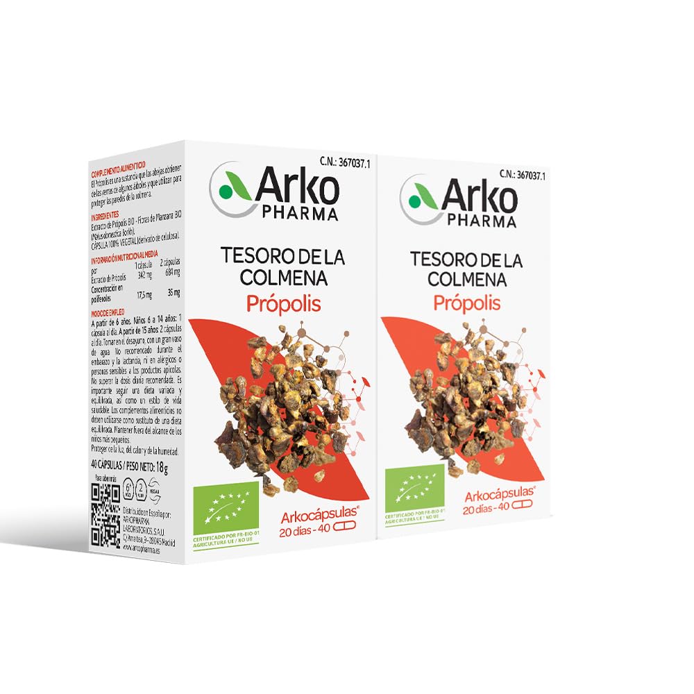 Arkopharma - Arkocápsulas Própolis BIO 2 Pack x 40