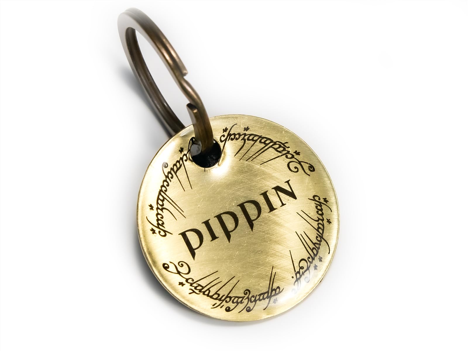Amazon.com: Custom Brass Pet ID Tag: Elven Script Engraved Amazon.com: Custom Brass Pet ID Tag: Elven Script Engraved