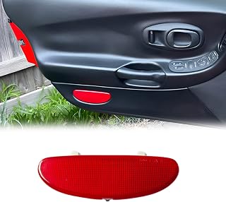 10295148 Car Front Inner Door Panel Reflector Plate Compatible with C5 Corvette 1997-2004, Replacement Left or Right Side Door Panel Reflector Assembly (1, Red)