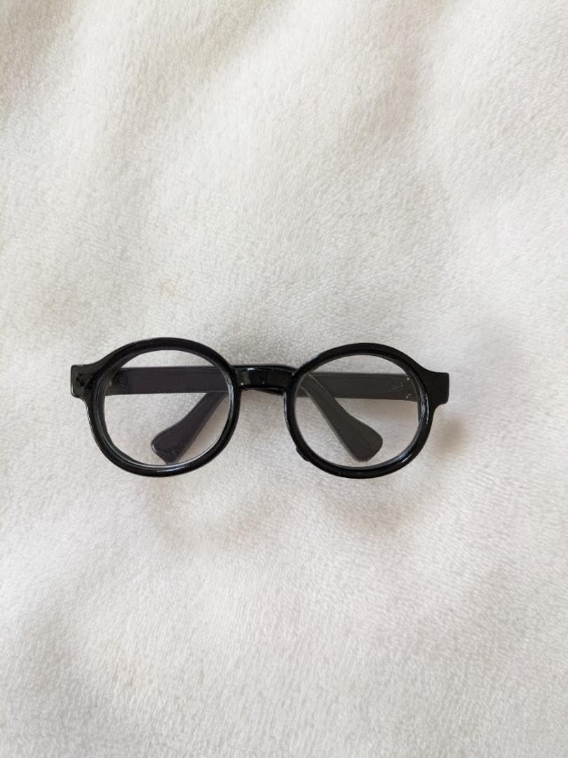 3015】20cmぬい・すのチル用 メガネ ウェリントン型 黒 楽天市場