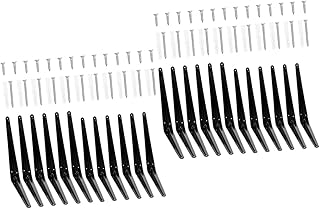 Uonlytech 24 Pcs Tripod Mount Metal Corner Brackets Heavy Duty Brackets Metal Wall Shelf Floating Shelf Wall- Mounted Shelves Holders Shelf Brackets Heavy Duty Shelf Mount Bracket Steel