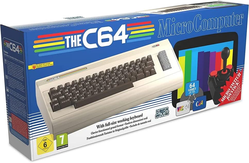 The C64 Maxi Micro Console + Joystick (Retro Console System)