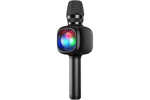 Star10 Wireless Bluetooth 5.2 Karaoke Microphone: Perfect for Car Pool Karaoke