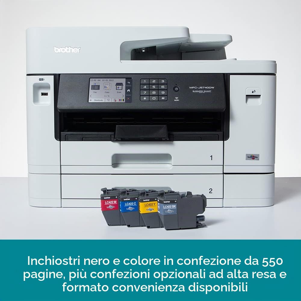 Brother MfC-J5740dw Ad Inchiostro A3 1200 X 4800 Dpi WI-Fi (mfC-J5740dw A3 Inkjet Wireless)