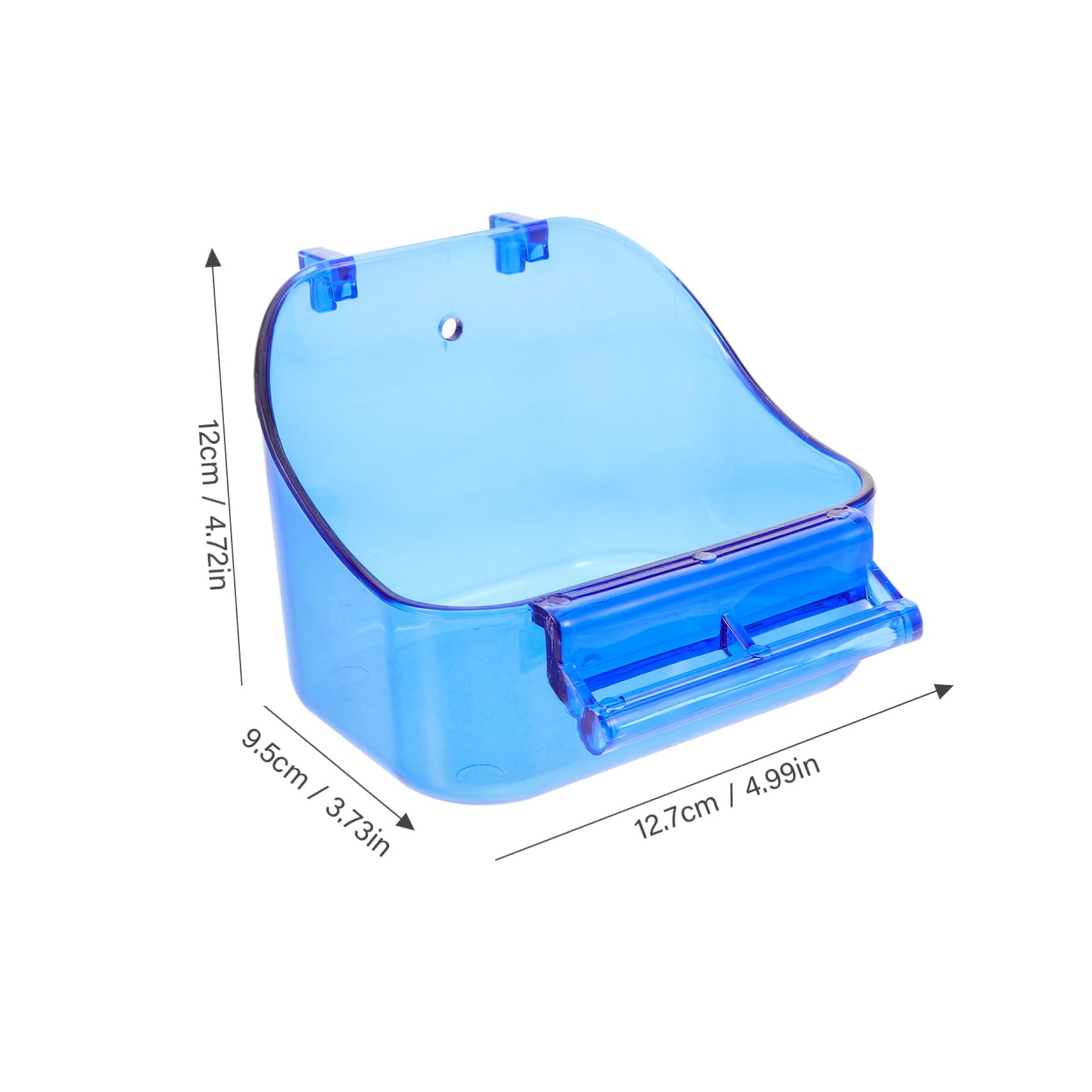 Abaodam Parakeet Bathing Box Durable Tub for Birds Leak Design Smooth Edges for Bird Cages for Parrots Cockatiels and Budgies