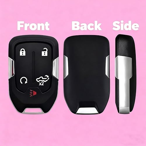 Miniatura 5 de Reemplazo de carcasa de llavero remoto de entrada sin llave de 5 botones para GMC Sierra 1500 2500HD 3500HD GMC Acadia Chevy Silverado 2019-2020