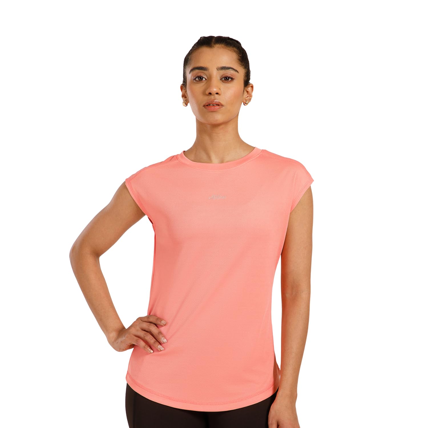 athlisis Women Athletic Running T-Shirt Slim Fit Quick Dry Top Breathable Moisture Wicking Workout T-Shirt for Yoga, Training & Fitness Sports Wear-picture-45