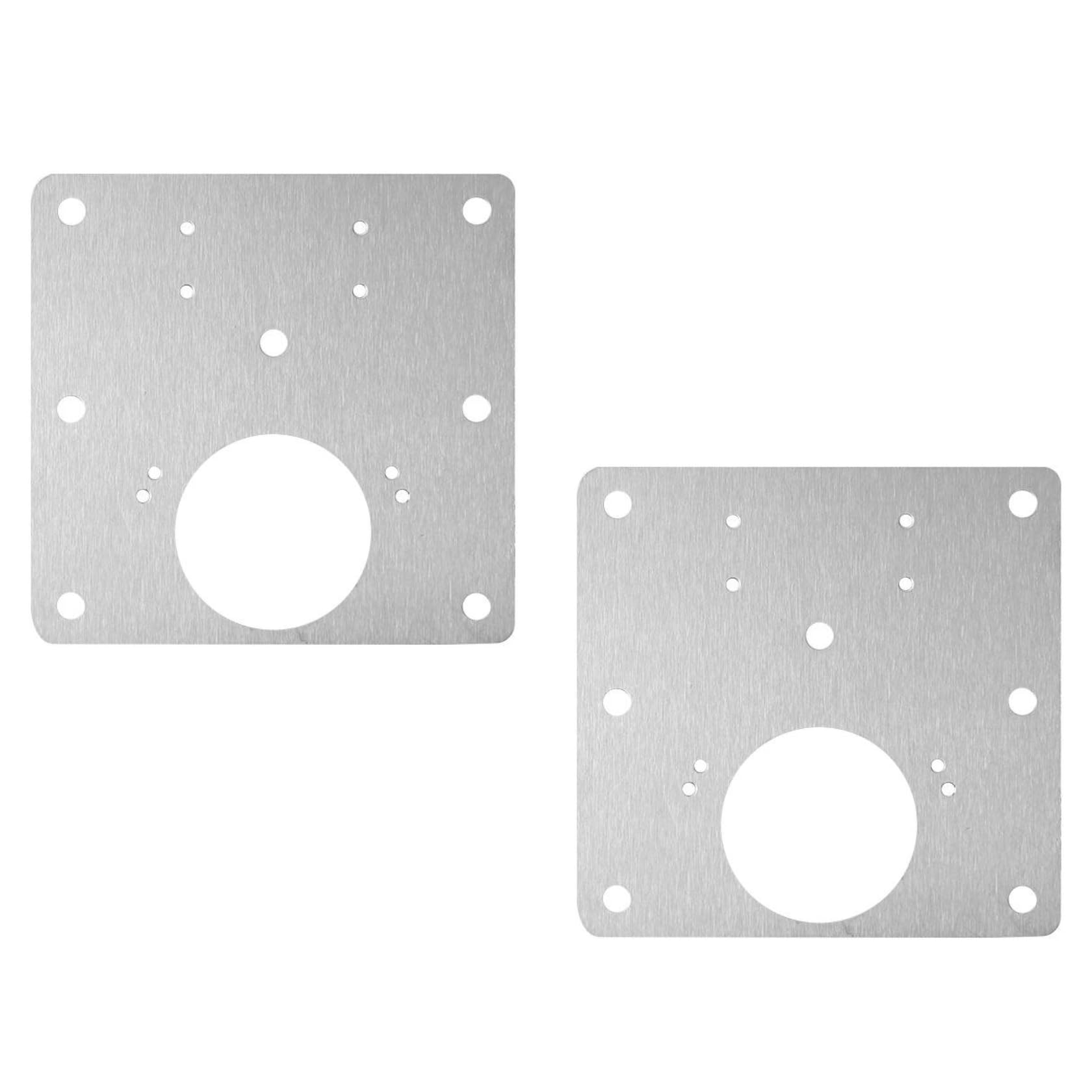 Atom Door Hinge Repair Plate, Stainless Steel Cabinet Door Hinge Repair Brackets with Hole, Kitchen Cupboard Door Reinforcement Plate with Screws (Pack of 2)
