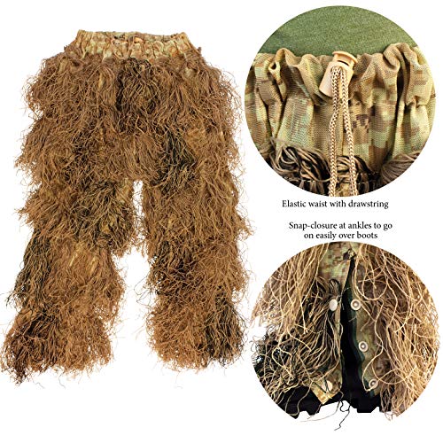 Red Rock Outdoor Gear Men's Youth Ghillie Suit, Desert Camouflage, 10-12 - Thumbnail 6