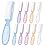 NICEMOVIC 10 Pcs Nail Brush for Cleaning Fingernails, Handle Grip Nail Scrubber Brush, Hand Fingernail Cleaner Brush Manicure Tools Scrub Cleaning Brushes Kit, Use for Toe and Nail Cleaning (Clear)