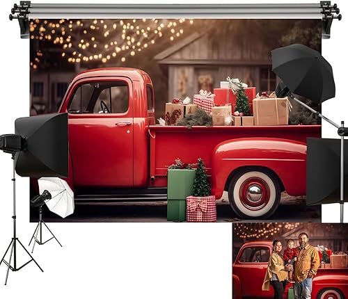 Kate Telón de fondo rojo de 8x8ft2.5x2.5m para el hogar, luces pintadas por computadora, fondo de tela, accesorios de estudio de fotografía