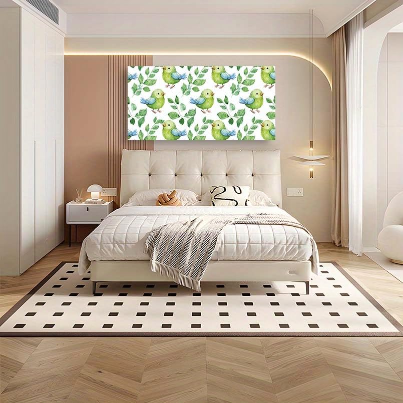 Tableau abstrait oiseaux pour decoration murale moderne pleine de poesie - 3