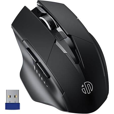 Amazon.com: INPHIC Wireless Mouse 700mAh Large Ergonomic Rechargeable 2 ...