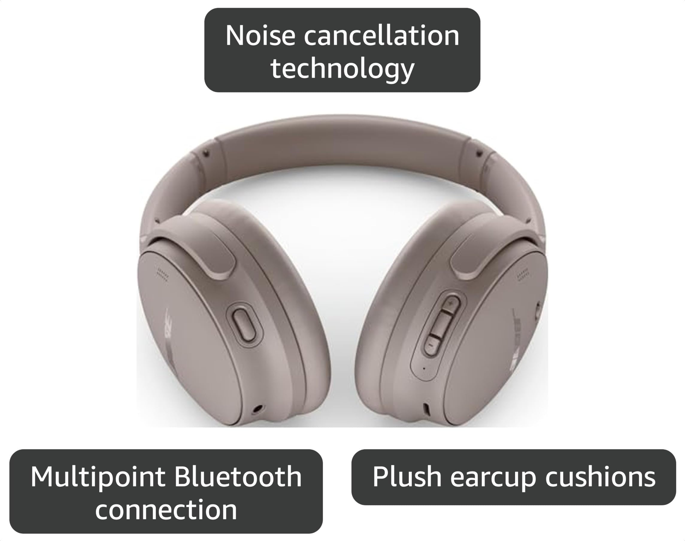 Amazon.com: Bose QuietComfort Headphones - Wireless Bluetooth