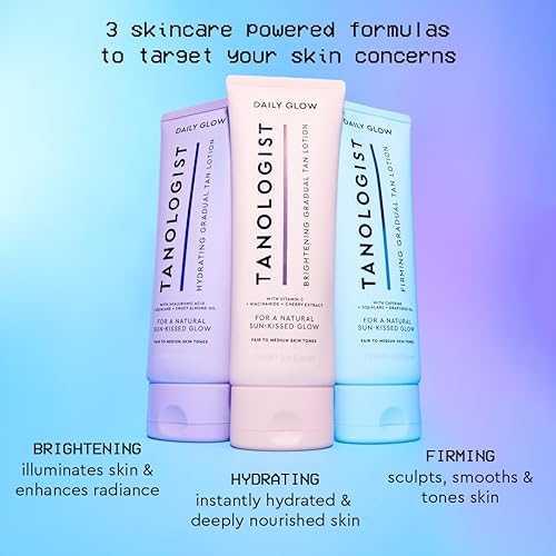 Miniatura 6 de Tanologist Hydrating Daily Glow - FairMedium - Loción bronceadora gradual hidratante - Natural, Sun Kissed Glow - Loción bronceadora diaria con