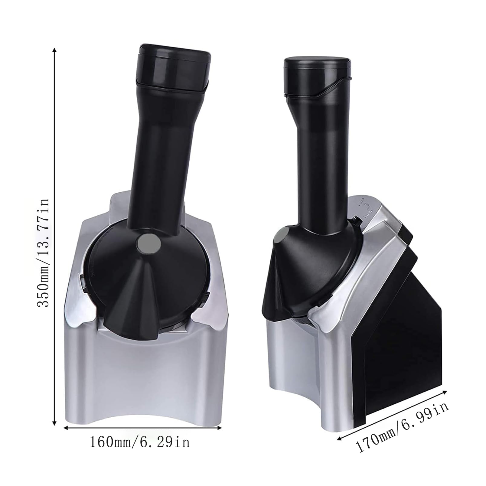 Macchina per il gelato, macchina per il gelato per servire frutta da dessert, con funzionamento one-touch, design rimovibile, macchina per servire frutta congelata per un servizio morbido sano, yogurt