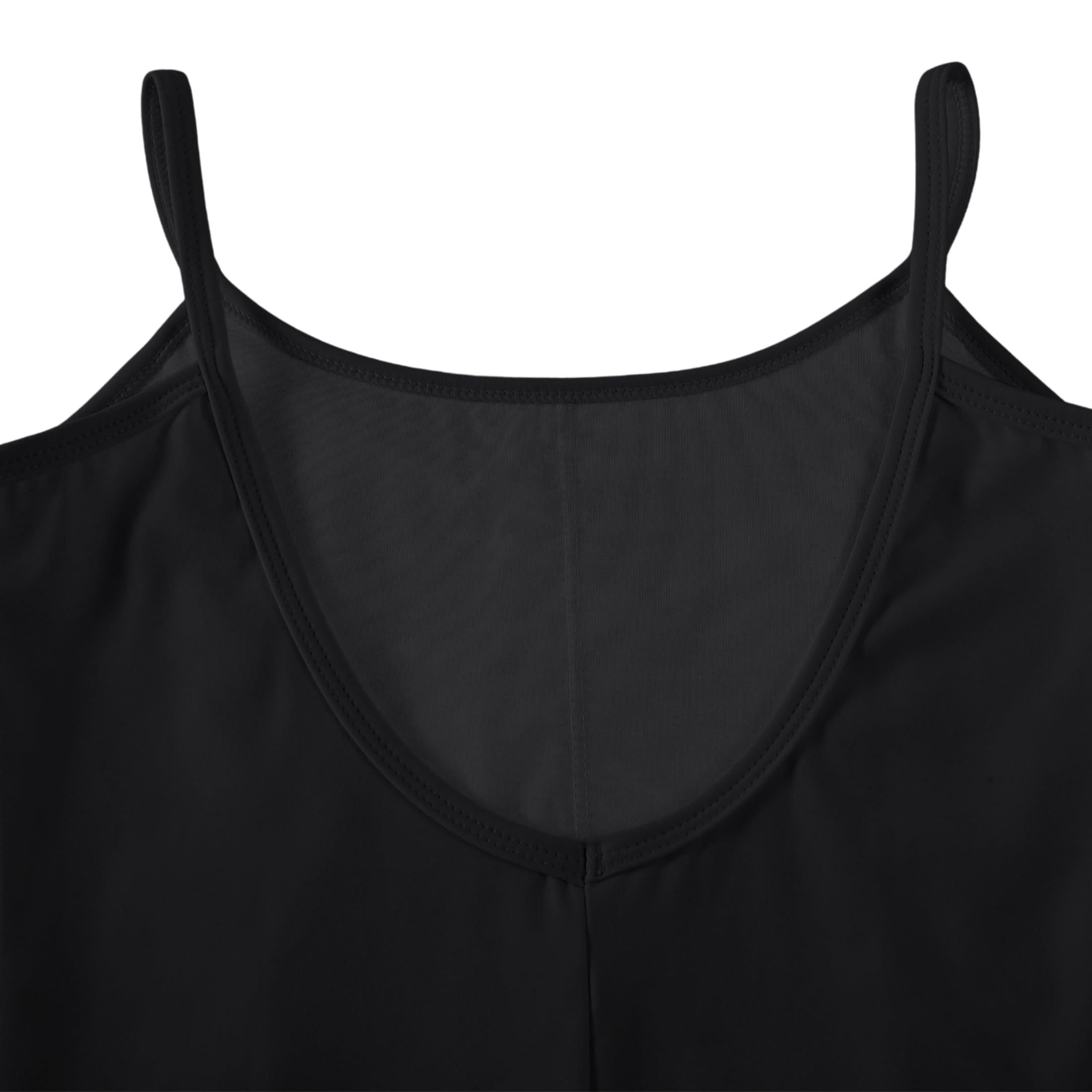 Maillot Danza Ballet sin Mangas Leotardos Gimnasia Ritmica para Mujer con Cuello Redondo
