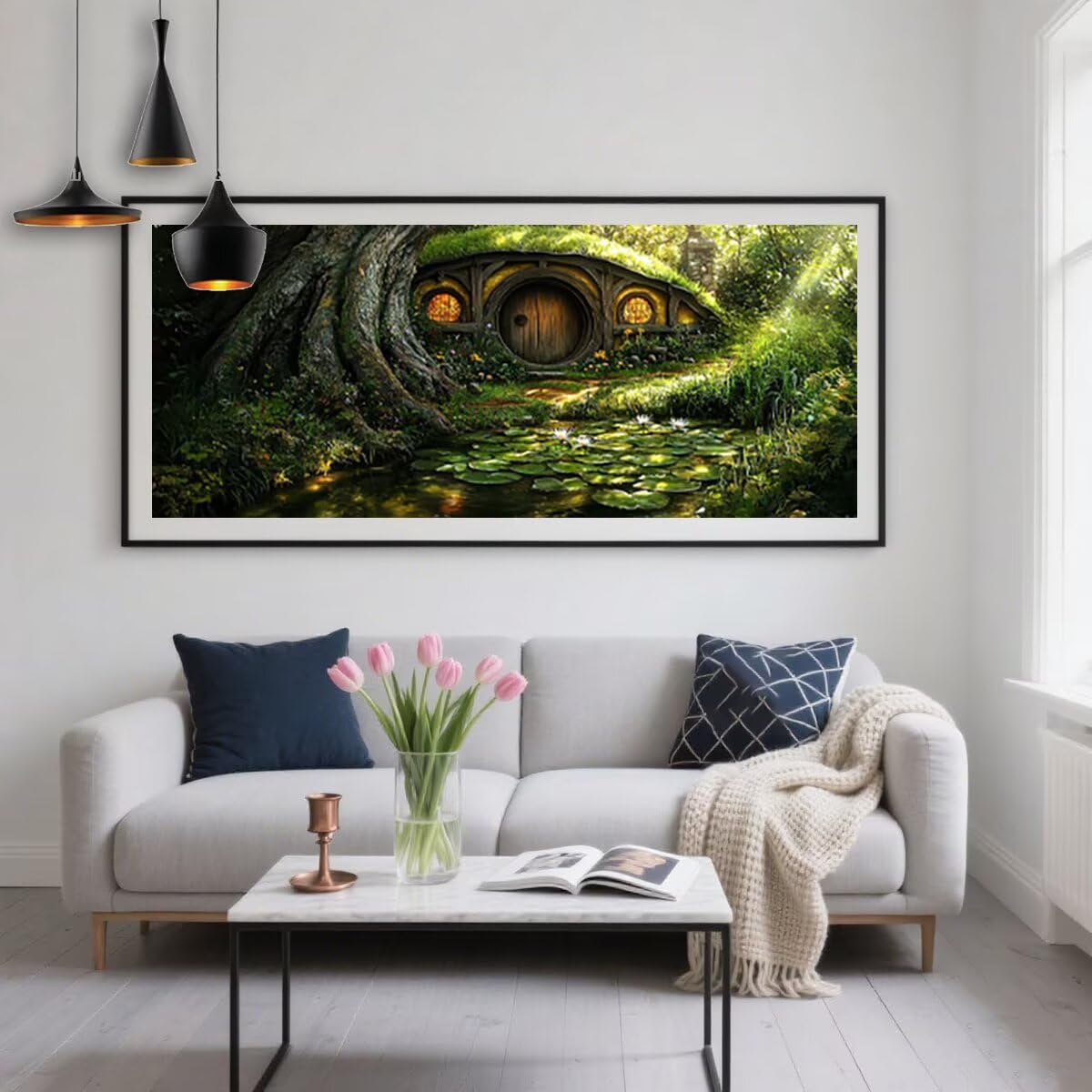 Diamond Painting Adulti, Diamond Painting Foresta 60x160cm, Regalo -1452